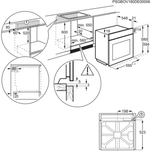 Four encastrable fonction vapeur ELECTROLUX EOD6P46X steambake