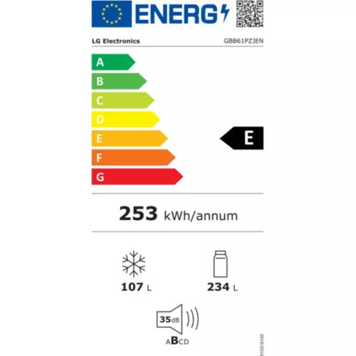 Réfrigérateur combiné LG GBB61PZJEN