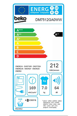 Sèche-linge BEKO DM7512GA0WW