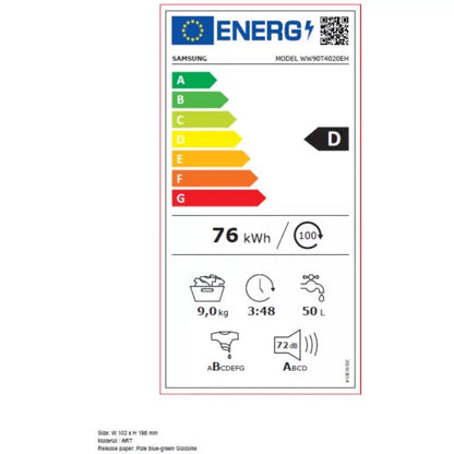 Lave linge hublot SAMSUNG WW90T4020EH