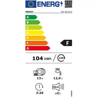 Lave vaisselle encastrable INDESIT DIC3B+16A