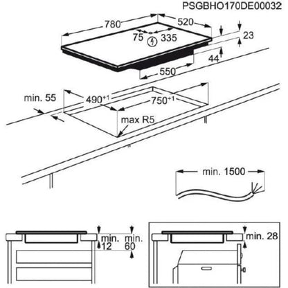 Table induction MIOGO MHI801SH SmartHood