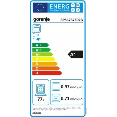 Four encastrable fonction vapeur GORENJE BPS6737E02B