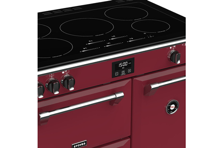 Piano de cuisson Stoves Richmond Deluxe Induction 90Cm Chili Red PRICHDX90EICRE