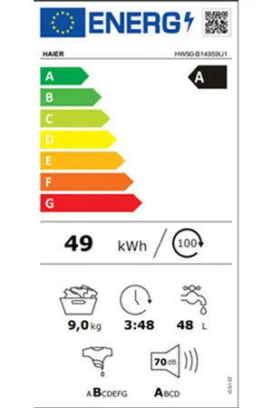 Lave-linge hublot HAIER HW90-B14959U1