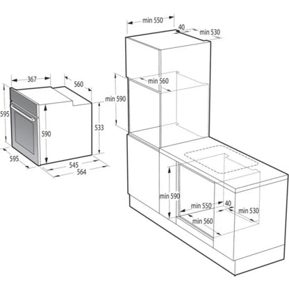 Four encastrable fonction vapeur GORENJE BPS6737E02B