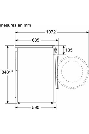 Lave-linge séchant BOSCH WNA14409FF