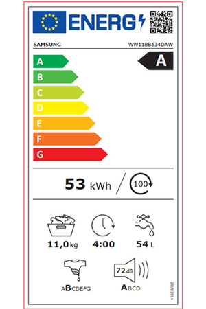 Lave-linge hublot SAMSUNG WW11BB534DAWS3 BESPOKE