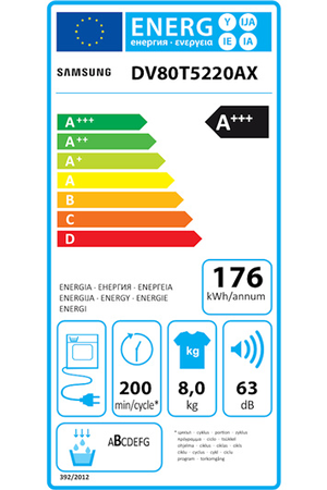 Sèche-linge SAMSUNG DV80T5220AX