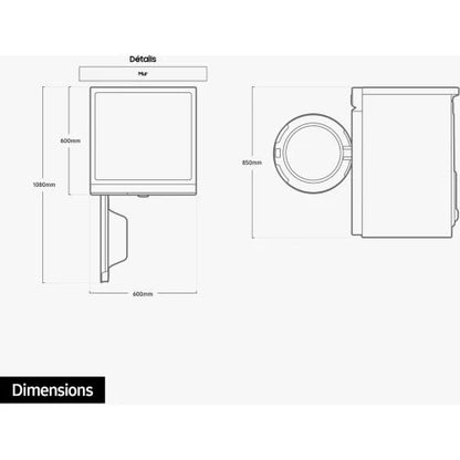 Lave linge hublot SAMSUNG BESPOKE AI WW11BB744DGW