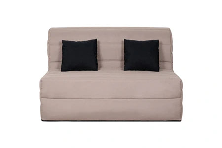 BZ RELAXIMA Banquette bz 140 orlando pearl taupe - matelas dunlopillo