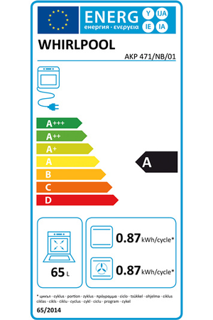 Four WHIRLPOOL AKP471NB/01