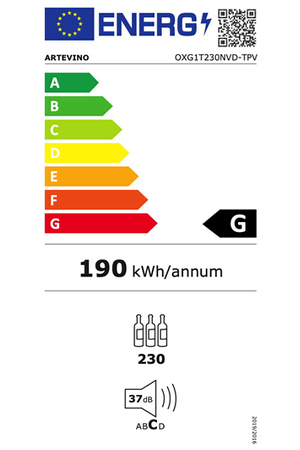 Cave de vieillissement ARTEVINO OXG1T230NVSD