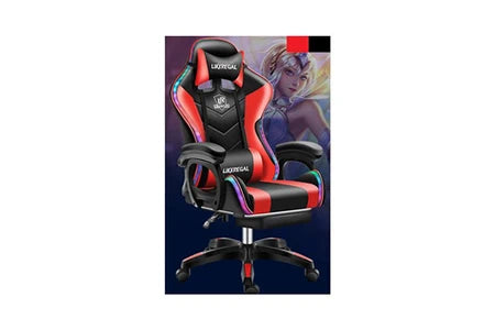 Fauteuil gamer massant bluetooth 4.0 rouge/noir