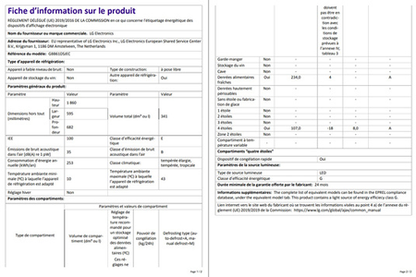 Refrigerateur congelateur en bas LG GBB61DSJEC