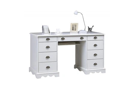 Bureau ministre blanc de style anglais