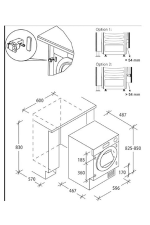 Sèche-linge CANDY ENCASTRABLE - BCTD H7A1TE-S