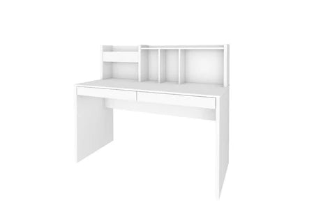 Bureau avec sur-meuble tacco blanc