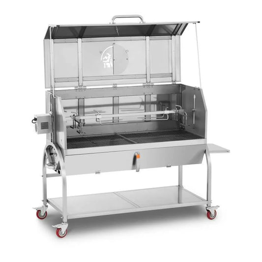 Barbecue Electrique Royal Catering Modele Tournebroche - 52 X 125 Cm