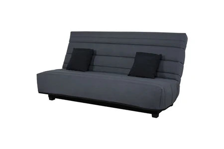 RELAXIMA Banquette clic-clac 130 orlando pearl gris - matelas dunlopillo