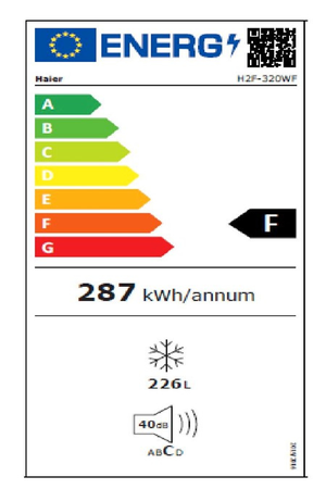 Congélateur armoire HAIER H2F-320WF