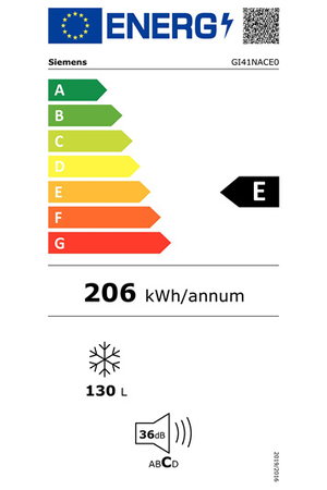 Congélateur armoire SIEMENS GI41NACE0 - ENCASTRABLE 122CM