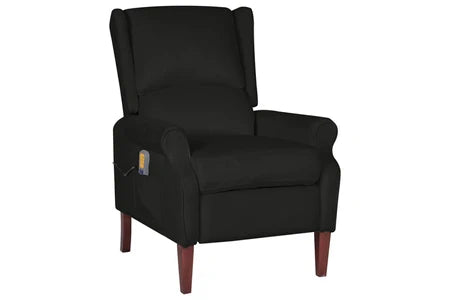 Fauteuil électrique de massage inclinable - noir velours 71 x 90,5 x 101,5 cm