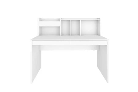 Bureau avec sur-meuble tacco blanc