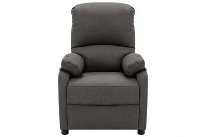 Fauteuil de massage électrique inclinable - gris foncé tissu 71 x 95 x 102 cm