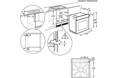 Four ELECTROLUX EOH4P00X