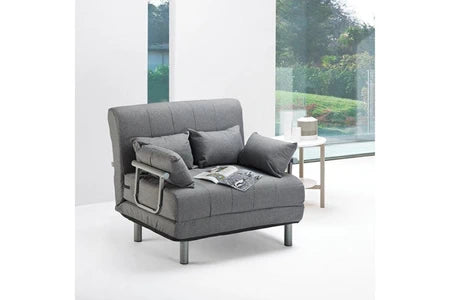 Fauteuil clic-clac lit convertible en tissu deborah twin