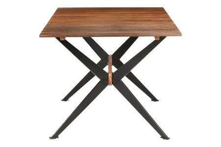 GENERIQUE Table de salle à manger - style propre et simple - 180x90x76 cm bois de manguier massif