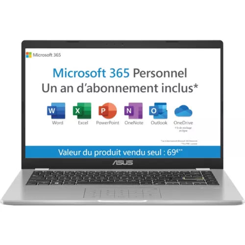 Ordinateur portable ASUS Vivobook E410MA-BV2224WS Blanc