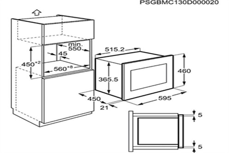 Micro-Ondes Combiné Aeg Msb2548c-M