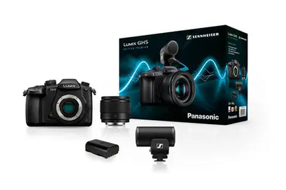 Appareil Photo Hybride Panasonic Pack Lumix Gh5 Noir + G 25mm F/1,7 + Micro Sennheiser Mke 200