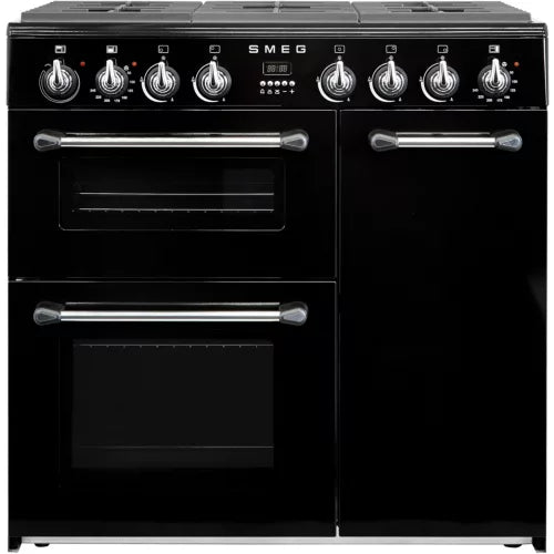 Piano de cuisson mixte SMEG BU93BL Noir