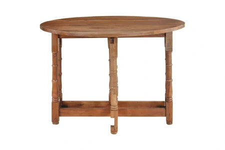 GENERIQUE Table de salle à manger rond 110x76 cm bois de manguier massif