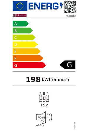 Cave de vieillissement LA SOMMELIERE PRO160DZ