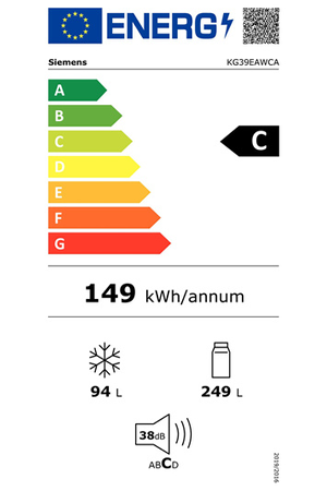 Refrigerateur congelateur en bas SIEMENS IQ500 - KG39EAWCA