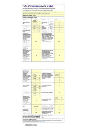Lave-Linge Séchant Proline Wdp75