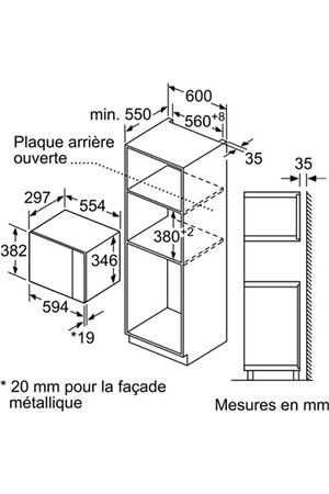Micro- Ondes + Gril Bosch Bel524ms0