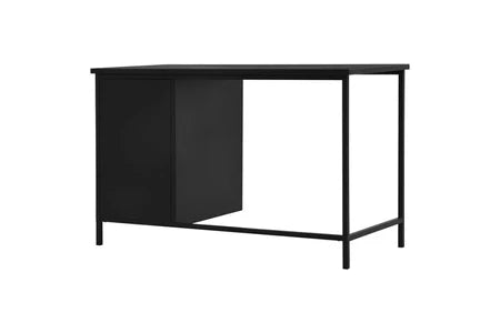 Bureau industriel avec tiroirs noir 120 x 55 x 75 cm meubles de bureau acier