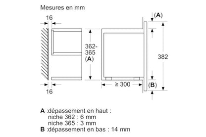 Micro-ondes combiné BOSCH MICRO-ONDES SOLO 21L 900W ENCASTRABLE BOSCH - BFR634GB1