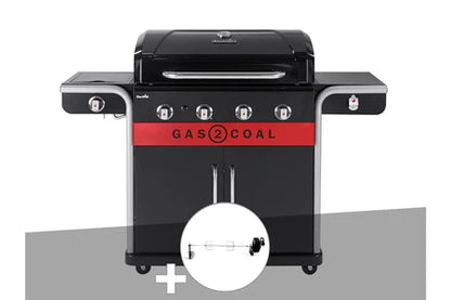 Barbecue Char-Broil Barbecue À Gaz Et À Charbon Gas2Coal Char-Broil 2.0 4B