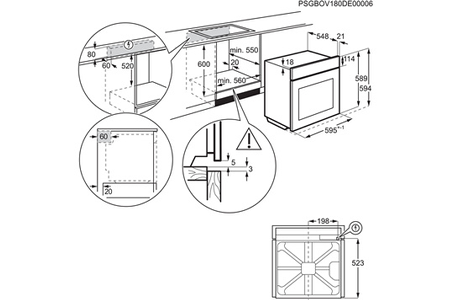 Four ELECTROLUX EOE8P39WX