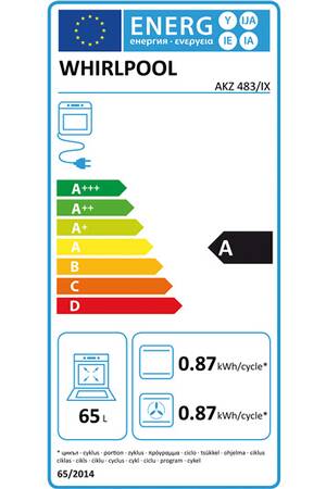 Four WHIRLPOOL AKZ483IX