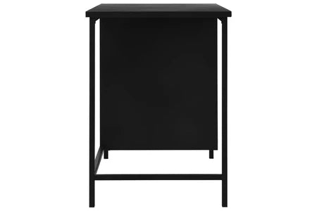 Bureau industriel avec tiroirs noir 120 x 55 x 75 cm meubles de bureau acier