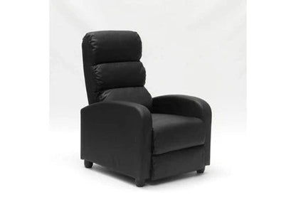 Fauteuil relax inclinable avec repose-pieds en similicuir alice