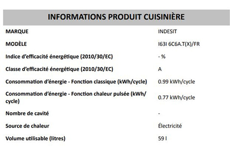 Cuisinière Induction Indesit I631 6c6a. T (X) Fr Inox