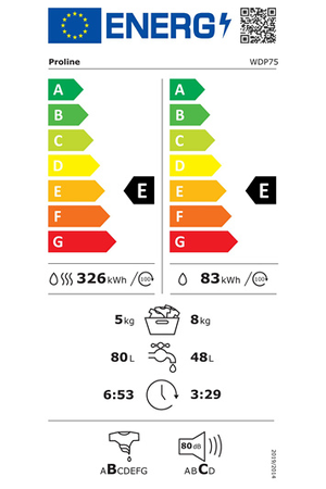 Lave-Linge Séchant Proline Wdp75